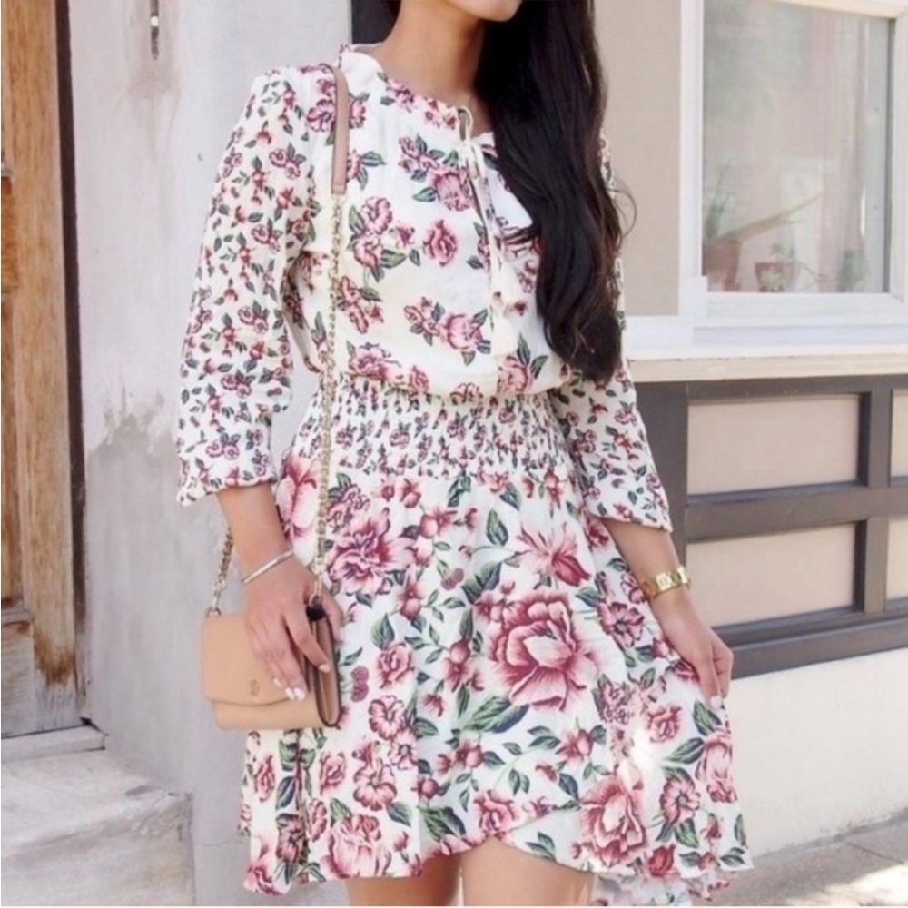 FARM RIO x Anthropologie Floral Smocked Dress, XSP - Picture 14 of 14